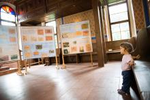 Synagoga v Úštěku a výstava obrázků namalovaných dětmi v Terezíně - poměrně silný zážitek