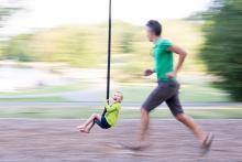 Hrátky s panningem - u přehrady