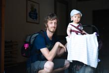 Ve vratech farního centra v Křižanově