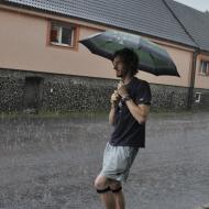 Křimov - čekání na autobus