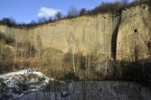 Poměrně dobře zašitý lom v Nemojanech