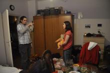 Adam předvádí zeď nářků