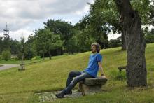 V parku rostly i krásné narcisy