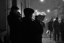 Dechová sekce vyhrává koledy