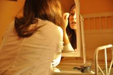 toaletní stolek v penzionu - to se musí využít!