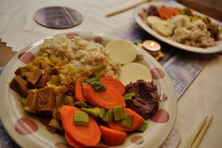 Pořádná večeře po té včerejší kýtě fakt bodla :)