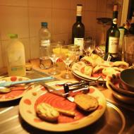 Po hostech nám zbylo docela dost hummusu