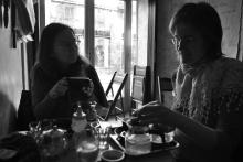 Po mši tradičně na kafe, tentokrát do mitte