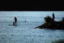 Večer na přehradě