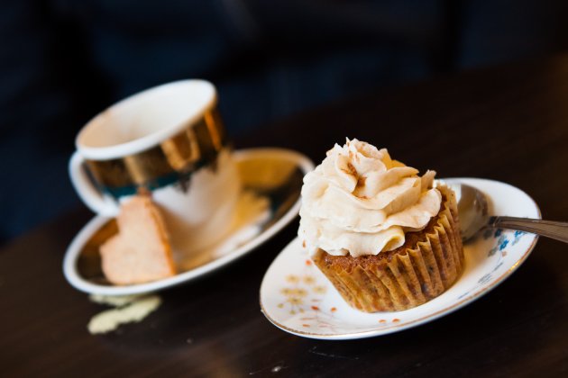 Jeden veganský mrkvový cupcake, prosím!