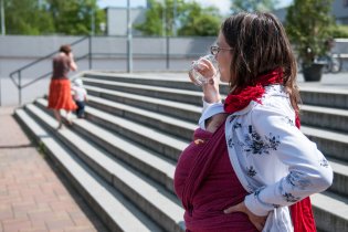 Občerstvovací zastávka cestou na přehradu