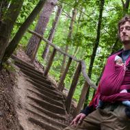 Do schodů už se naše závažíčko pěkně pronese