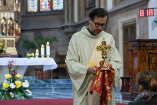 Jáhen Honza Špilar s kapkou krve Jana Pavla II