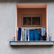 Tak takhle visí prádlo v Králově Poli