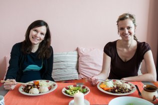 Povinné foto před jídlem se u našich návštěv těší velké oblibě