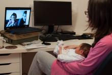 Verunka poprvé vidí babičku, dědu a strýčka z Prahy