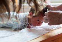 Verunka bude evidentně skvělý spartakiádní cvičenec