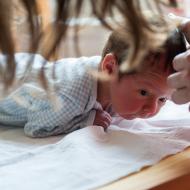 Verunka bude evidentně skvělý spartakiádní cvičenec