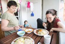 Užíváme si luxusu našeho přifouknutého balkonu