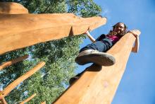 Zkoušíme nové dětské hřiště v Björnsonově sadu