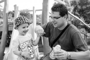 Honzu s Romčou jsme zavedli na naše oblíbené hřiště