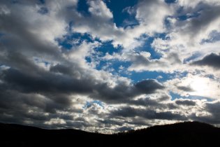 Nebe nad Bystrcí fotí Tom často a rád