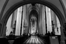 Kostel u sv. Jakuba - sice ještě s lešením, ale konečně znovu otevřen