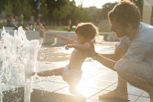 Park před Janáčkem - nekonečný zdroj vodní zábavy