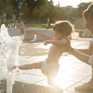 Park před Janáčkem - nekonečný zdroj vodní zábavy