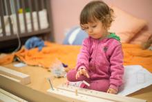 Verunka zvolila poměrně originální postup montáže