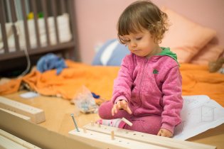 Verunka zvolila poměrně originální postup montáže