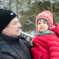 To je paráda, když může chvíli Verunku tahat na rukou taky někdo jiný než rodiče