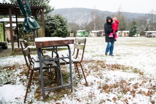 Ze zazimované chatové osady nás vyhnal jakýsi pan poustevník