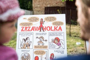 Jeden z mnoha exponátů v komiksové zóně Ghettofestu