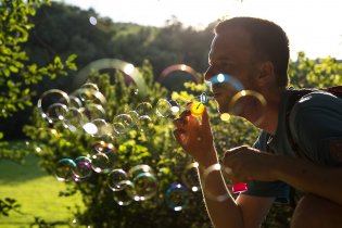 Honza umí dostat z bublifuku maximum