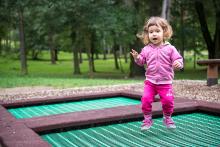 U přehrady jsme objevili skvělé nové trampolíny