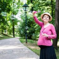 Měli bublifuk v akci, tak jsme neodolali