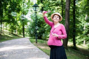 Měli bublifuk v akci, tak jsme neodolali