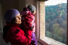 Zato na druhou stranu je vidět například tento barevný les