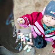 Toto graffiti je zcela legální a hned druhý den ho smyje déšť