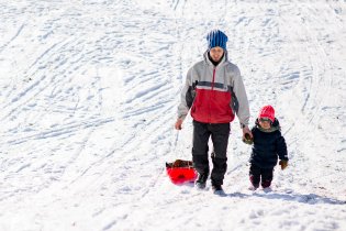 Do kopce zatím pěšky, ale prý nám v Bystrci chystají nějakou lanovku