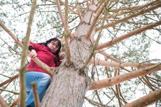 Jó, u nás v Bystrci visí kešky proklatě vysoko, Káťo :-)