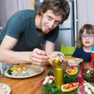 Poprvé s vlastnoručně vyrobeným věncem,   krásně nám to hoří!