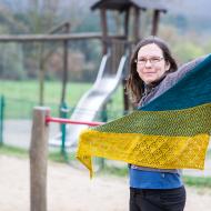 Lenka se pyšní svým prvním krajkovaným výtvorem