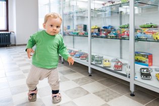 Muzeum bylo ideální pro trénink techniky chůze