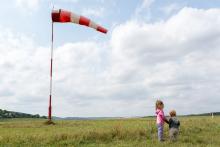 Děti se vzduchokošem