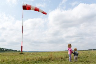 Děti se vzduchokošem