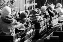 Na zahradní železnici zde mají dokonce i opravdický tunel!