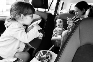 První autooběd ve čtyřech jsme úspěšně absolvovali v Třebíči