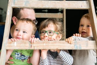 Štafle, fotorekvizita jako dělaná